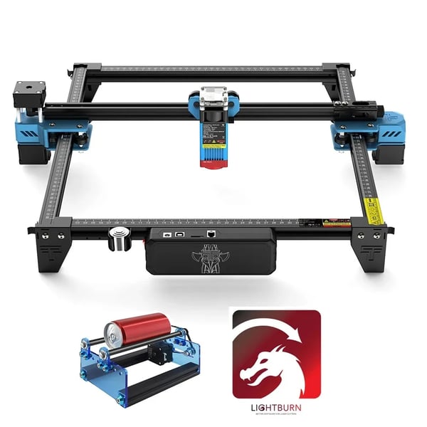 Lasergravering Maskine, Wi-Fi Forbindelse, Alsidig Materiale Kompatibilitet,EU, TTS-55 Pro 40W, Sæt 5