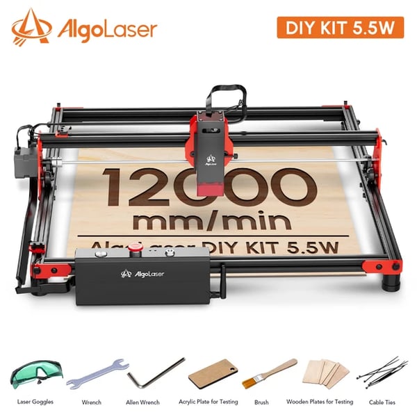 Lasergravørskærer, 32Bit bundkort, modificerbar, DIY KIT 55W