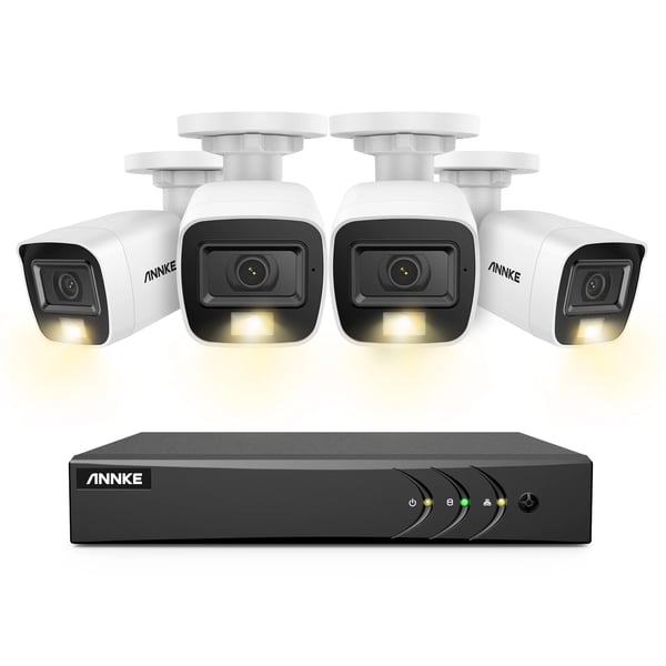 Videoovervågningssystem, 5MP opløsning, udendørs kompatibilitet,Ingen, 8CH DVR 4Pcs Kits-a