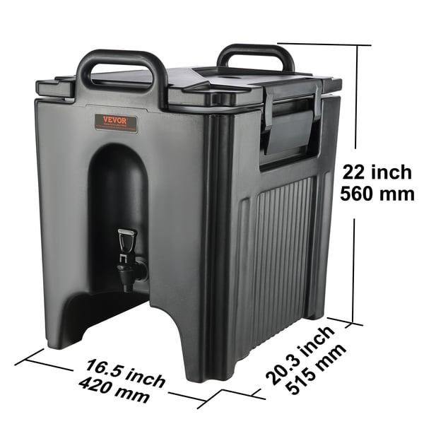 Dryckesdispenser, 10 gallons kapacitet, isolerad för varma och kalla drycker, 10 gallon