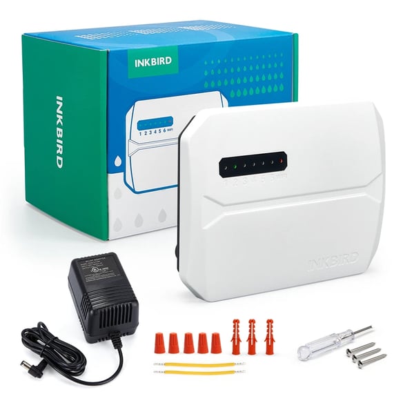 Smart Sprinkler Controller, 6-Zone Kontrol, Wi-Fi App Styring,EU STIK(220V)