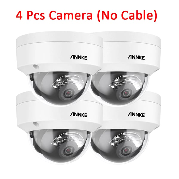 IP-turvakamera, 8MP resoluutio, liiketunnistus,4Pcs kamera-a