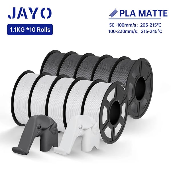 3D-printer filament, forbedret holdbarhed, pænt viklet design,PLA Mat 5WT 5GY