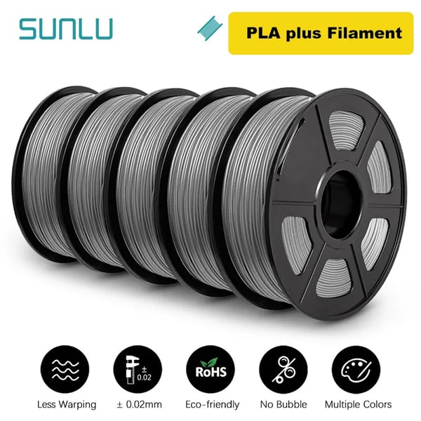 3D-printer filament, miljøvenligt materiale, høj præcision,PLAPLUS Grå