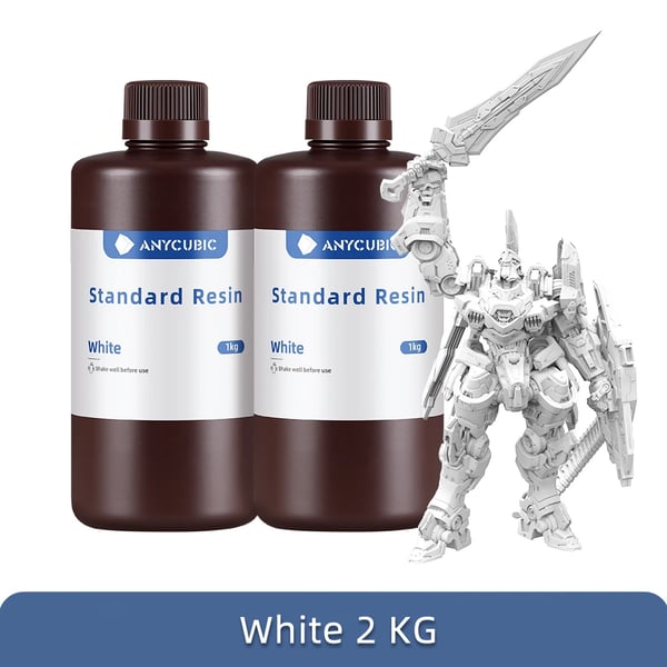 Fotosensitiv Harpiks, Lav Lugt, Hurtig Hærdning,2kg Hvid