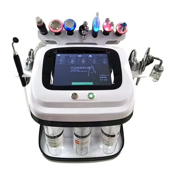 Hydro Facial -laite, ihon nuorentaminen, kosteuden infuusio, EU, kulta