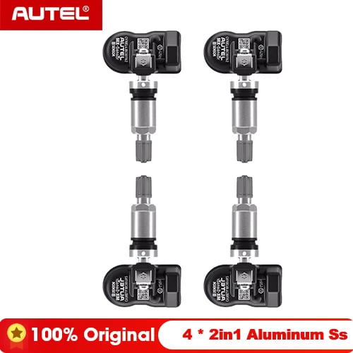 TPMS-sensor, hållbart material, enkel installation,4x 2i1 aluminium