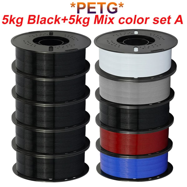 PETG 3D Filament, 1,75 mm Diameter, 10 kg Total Vægt,PETG A