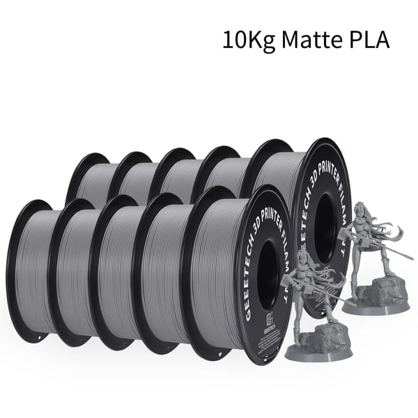 PLA filament, til 3D-printer, 1,75 mm diameter, nem at printe, GRÅ