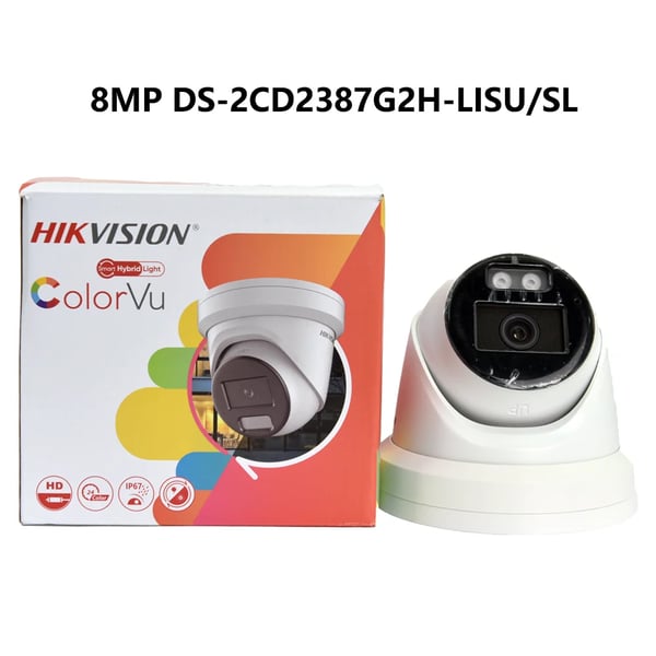 IP Kamera, 8MP Højkvalitets Billede, To-Vejs Lyd,2.8mm, Original 8MP Hvid
