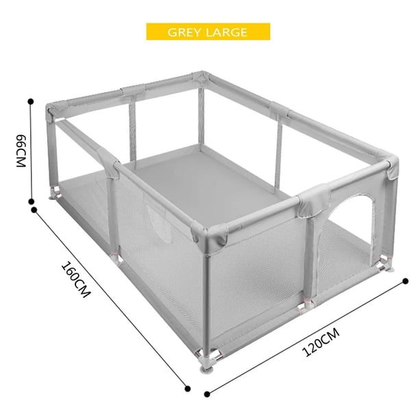 Lekställning, Justerbar Storlek, Säker Design, Grå 120 160cm