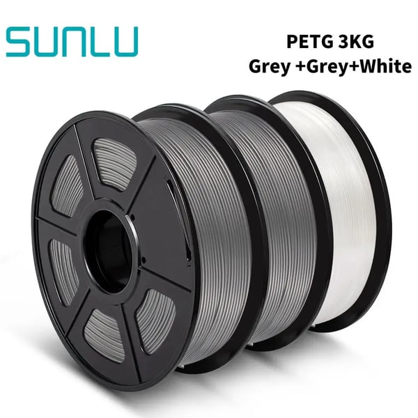 PETG Filamentti, 1.75 mm Halkaisija, Ympäristöystävällinen, Alhainen Kutistuminen,PETG-2GY-1WT