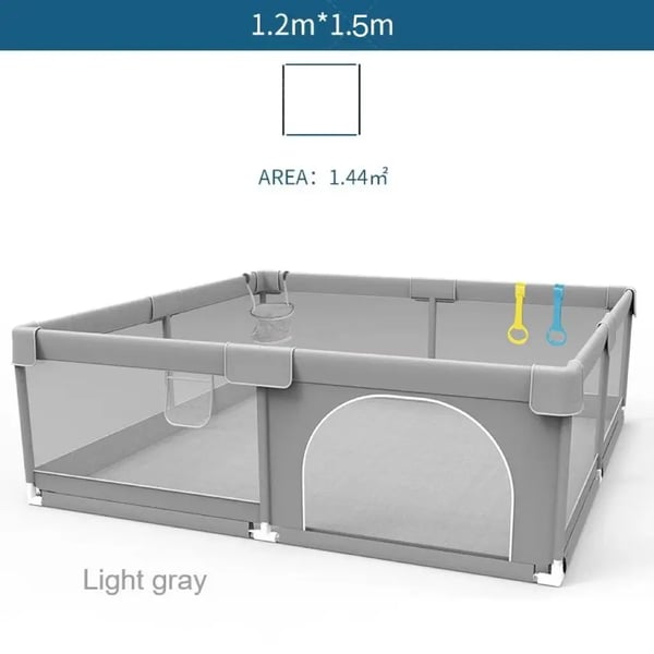 Legestativ, Modulært Design, Sikker Materialer,Lys Grå 1.2x1.5M