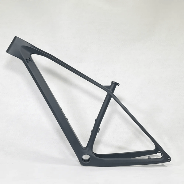 Mountainbike-ram, kolfiberkonstruktion, anpassningsbar design,svart matt, 29er 17 Boost 148