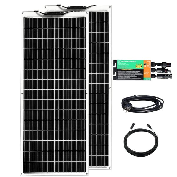 Solpanel, Flexibelt Design, Hög Effektivitet,220V 200W
