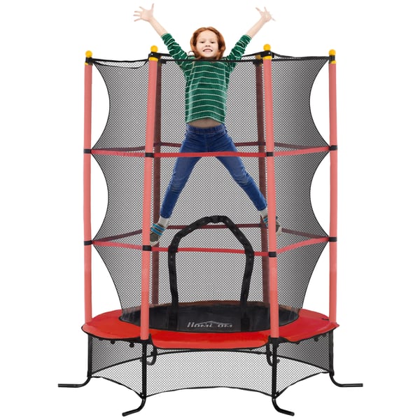 Trampolin, Säkerhetsnät, Hållbar Konstruktion,Röd och svart