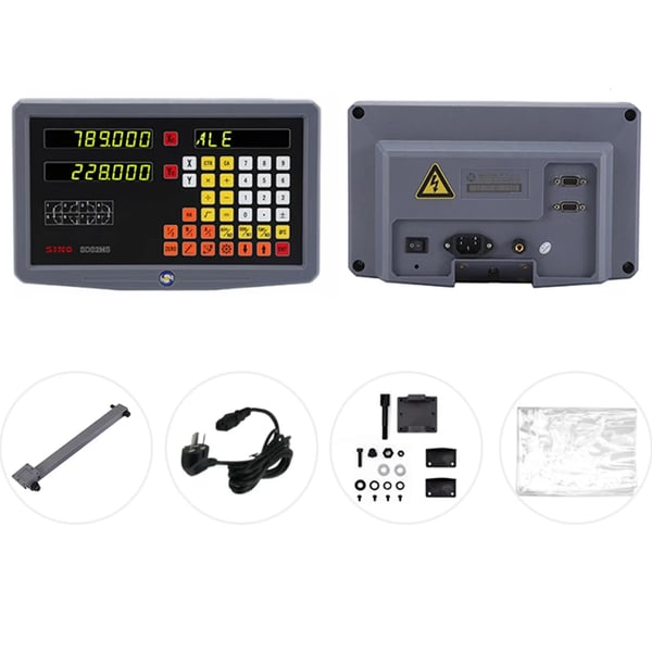 SINO LCD DRO Skærm, 2-4 Akse Support, Flersproget Brugergrænseflade,SDS2MS (2 akser)