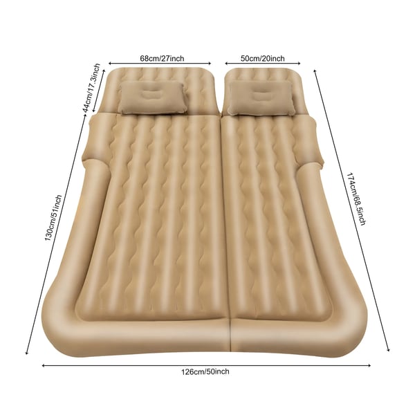 Luftmadrass, Bekväm Sovyta, Snabb Uppställning,Beige