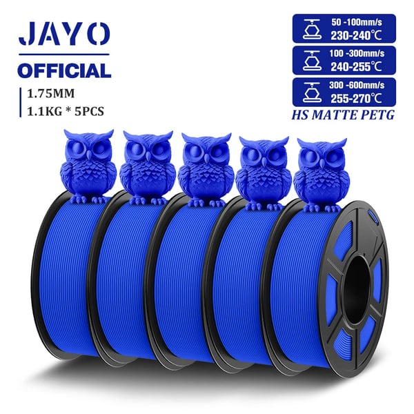 PETG Filament, 1,75MM Diameter, 1,1KG Per Rulle, Høj Flow,HSPETG Blå