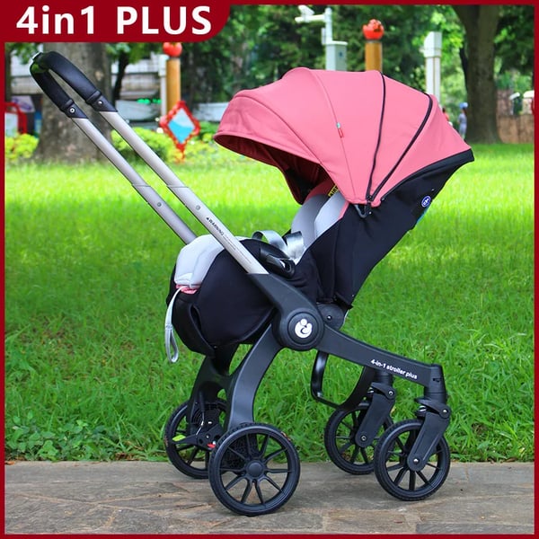 Babyvogn, Multifunktionel, Letvægtsdesign,pink