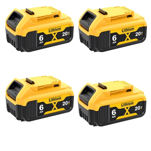 Ersättningsbatteri, 9500mAh kapacitet, bred kompatibilitet, 4 stycken 6000mAh