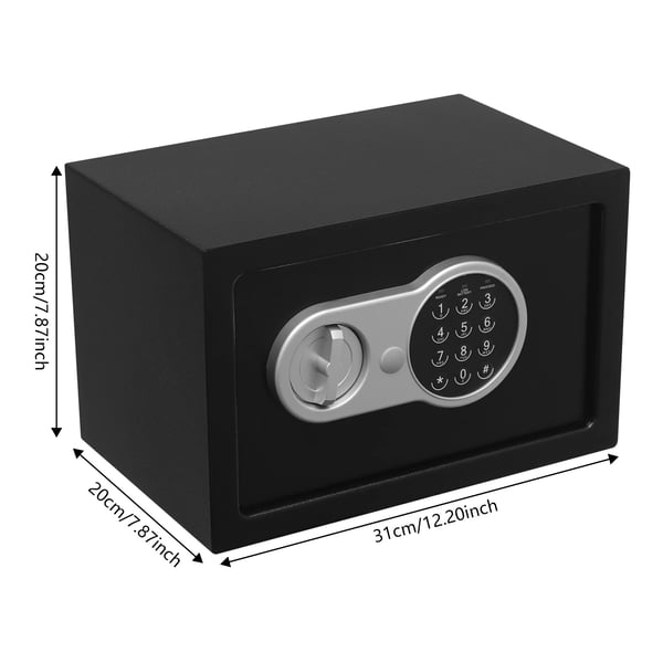 Digital Sikkerhedsboks, Stål Konstruktion, Nem Knaps/Key Adgang,Type 1