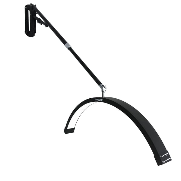 Halvmåne Lampe, Justerbar Lysvinkel, Berøringskontrol,sort