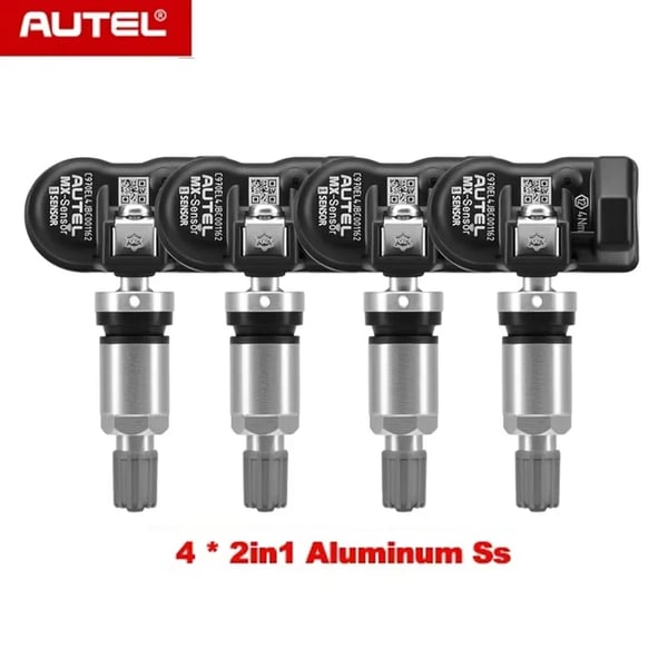 TPMS-sensor, programmerbar, universel kompatibilitet,4 aluminium
