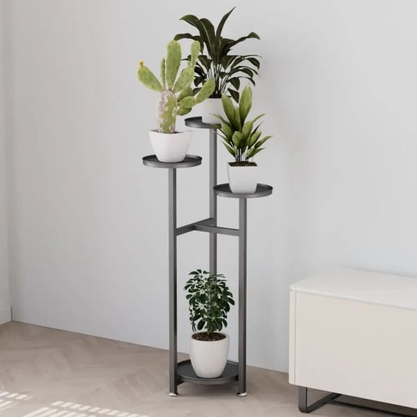 Växtställning, Flerlagersdesign, Stabil och Säker Konstruktion,100cm svart