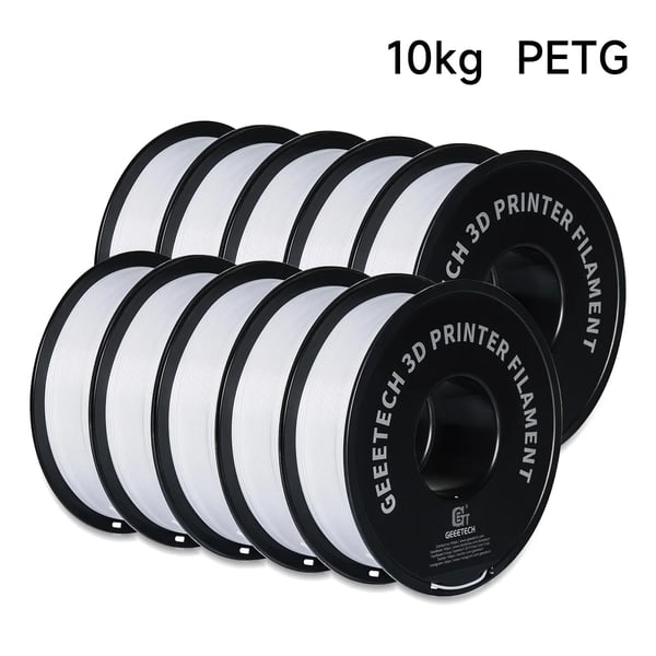 PLA-lankaa, 10 kg paino, 1,75 mm halkaisija,PETG Valkoinen 10Kg