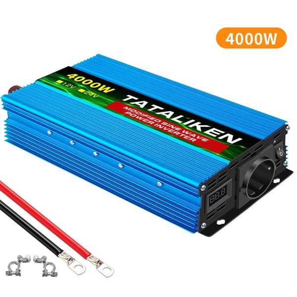 Strømomformer, 1500W/3000W/4000W muligheder, EU-stik kompatibilitet,12V4000W50HZ EU