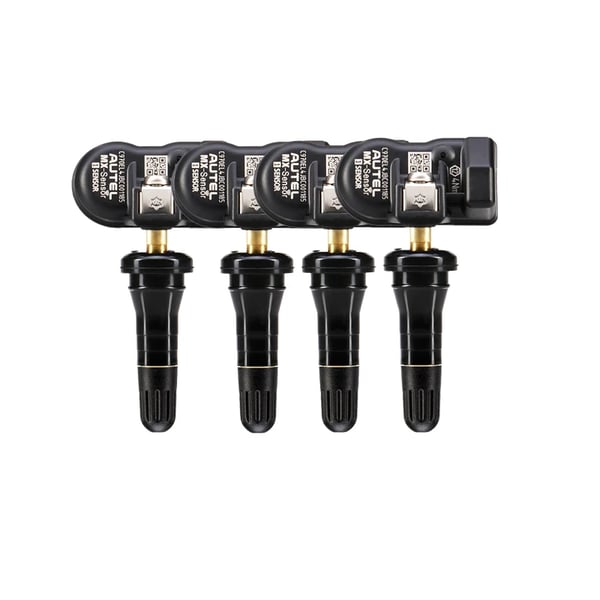 TPMS-sensor, dualfrekvensdrift, universel kompatibilitet,4stk gummisensor