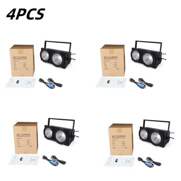 Scene Belysning, 200W COB, DMX Kontrol,EU Stik, 4PCS