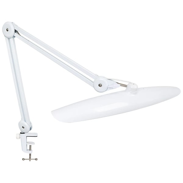 Skrivbordslampa, 1600 Lumen, Justerbar Metallarm, 24W, VIT