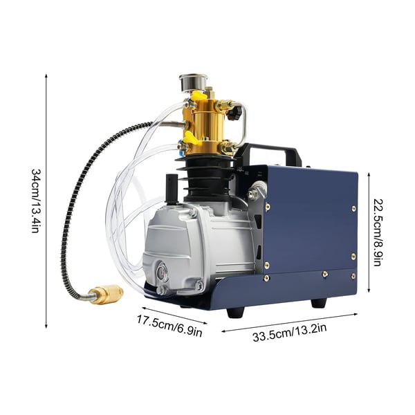 Luftkompressor, 1800W Motor, 0-30 Mpa Tryk,Blå