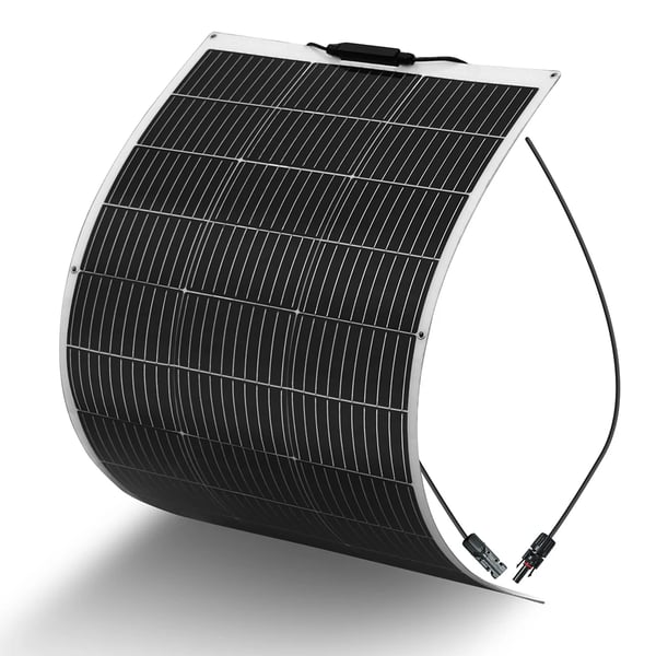 Fleksibel Solpanel, 100W Effektudgang, Letvægtsdesign,Kun 100W hvid