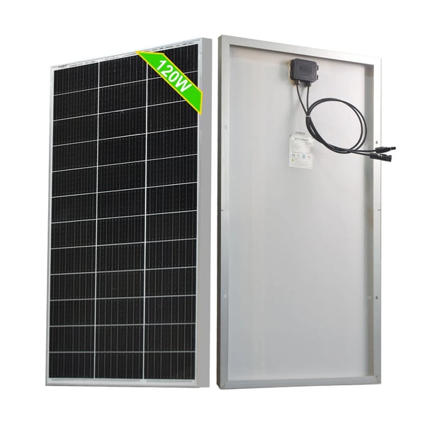 Solpanel, Monokrystallinsk Teknologi, Høj Effektivitet,120W Hvid panel