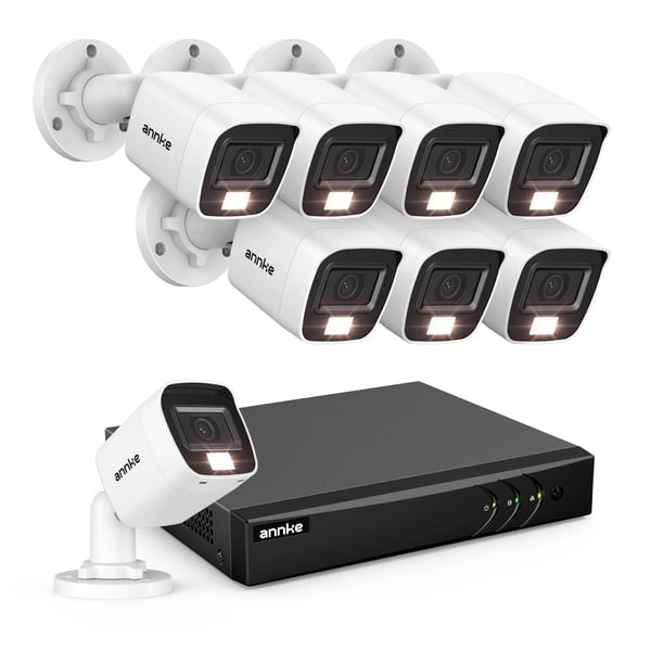 CCTV-kamerajärjestelmä, 8 kameraa, 1080P-videovalvonta,8KPL, 2T