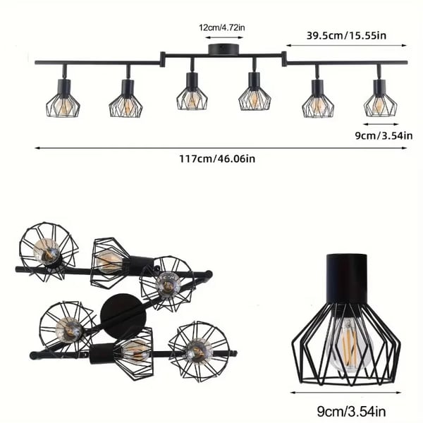 Kronljus, Modern Stil, Lätt Installation,Ingen glödlampa, 6 huvuden