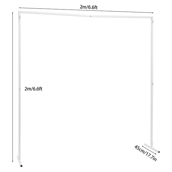 Backdrop Stativ, Justerbar Højde, Robust Metal Konstruktion,XL, 2 2m
