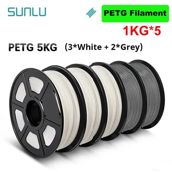 3D-printer filament, 1,75 mm diameter, flere materialetyper,PETG  3WT 2GY
