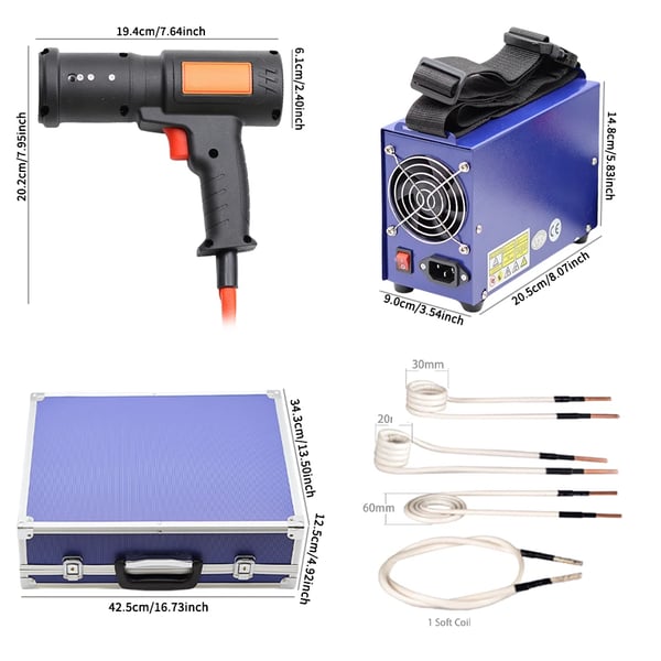 Induktionsvarmer, 1500W Maksimal Effekt, Flammefri Varmeværktøj,1500W, EU stik