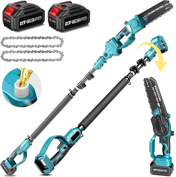Kedjesåg, Sladdlös, Lättviktig, Med 2XBattery