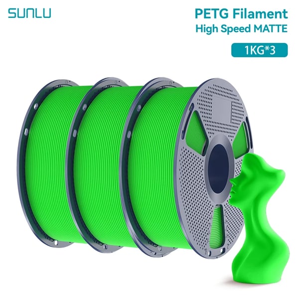 3D-printfilament, høj gennemstrømning, lav snøring,Grøn