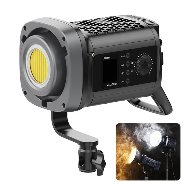 Videovalo, langaton ohjaus, säädettävä kirkkaus,VL-200Bi