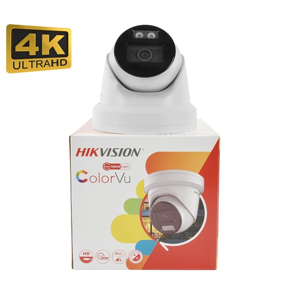 IP-kamera, 8MP korkea resoluutio, kaksisuuntainen ääni, Valkoinen, 2.8mm