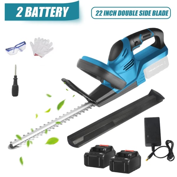 Elektrisk Häcksax, Sladdlös Design, Kompatibel med 18V Batterier, 2 batterier