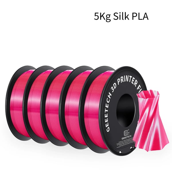 3D Filament, Robust og Alsidig, Miljøvenligt Materiale,Silke Magenta