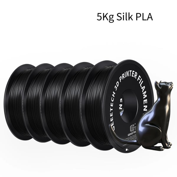 3D Filament, Højglans Finish, Miljøvenligt Materiale,sort