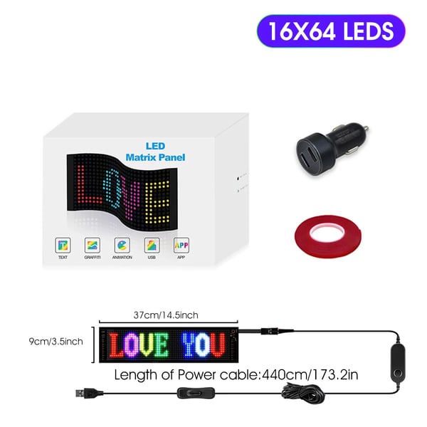 Mainos LED-merkki, Sovellushallinta, Vesitiivis Suunnittelu,9x37cm
